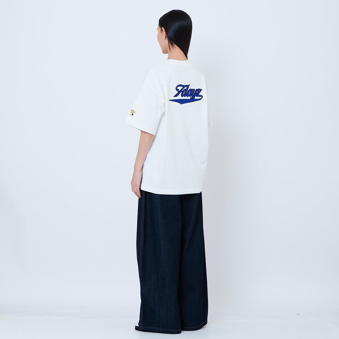 Peanuts Gender Neutral Embroidery Tee - Off White - PU2605001A