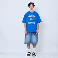 Peanuts Gender Neutral Embroidery Tee - Blue - PU2605001B