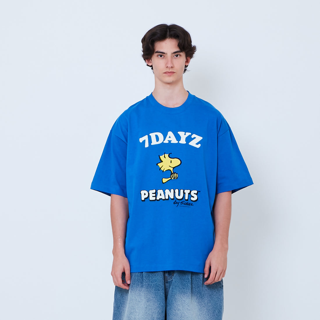 Peanuts Gender Neutral Embroidery Tee - Blue - PU2605001B