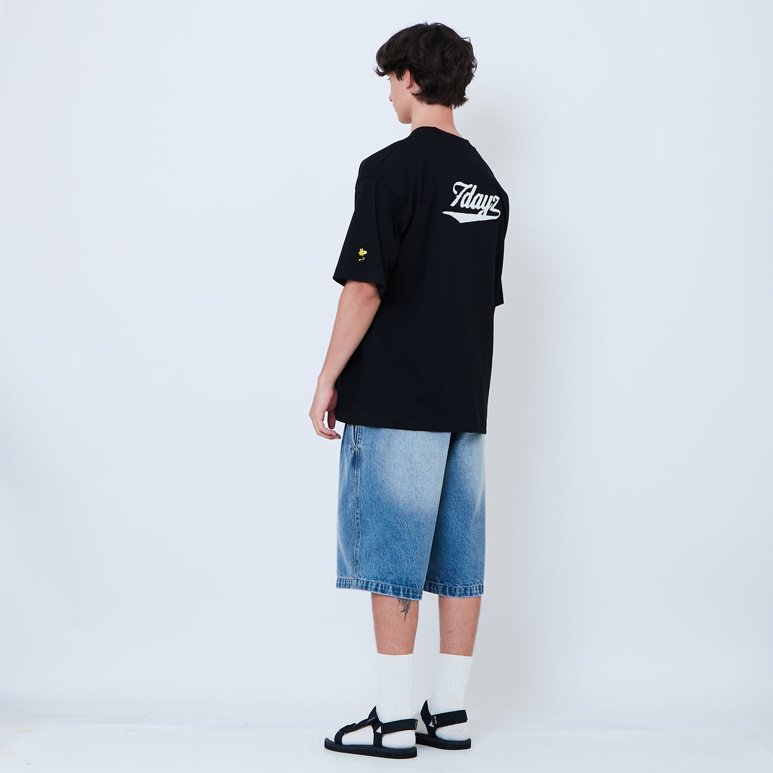 Peanuts Gender Neutral Embroidery Tee - Black - PU2605001D