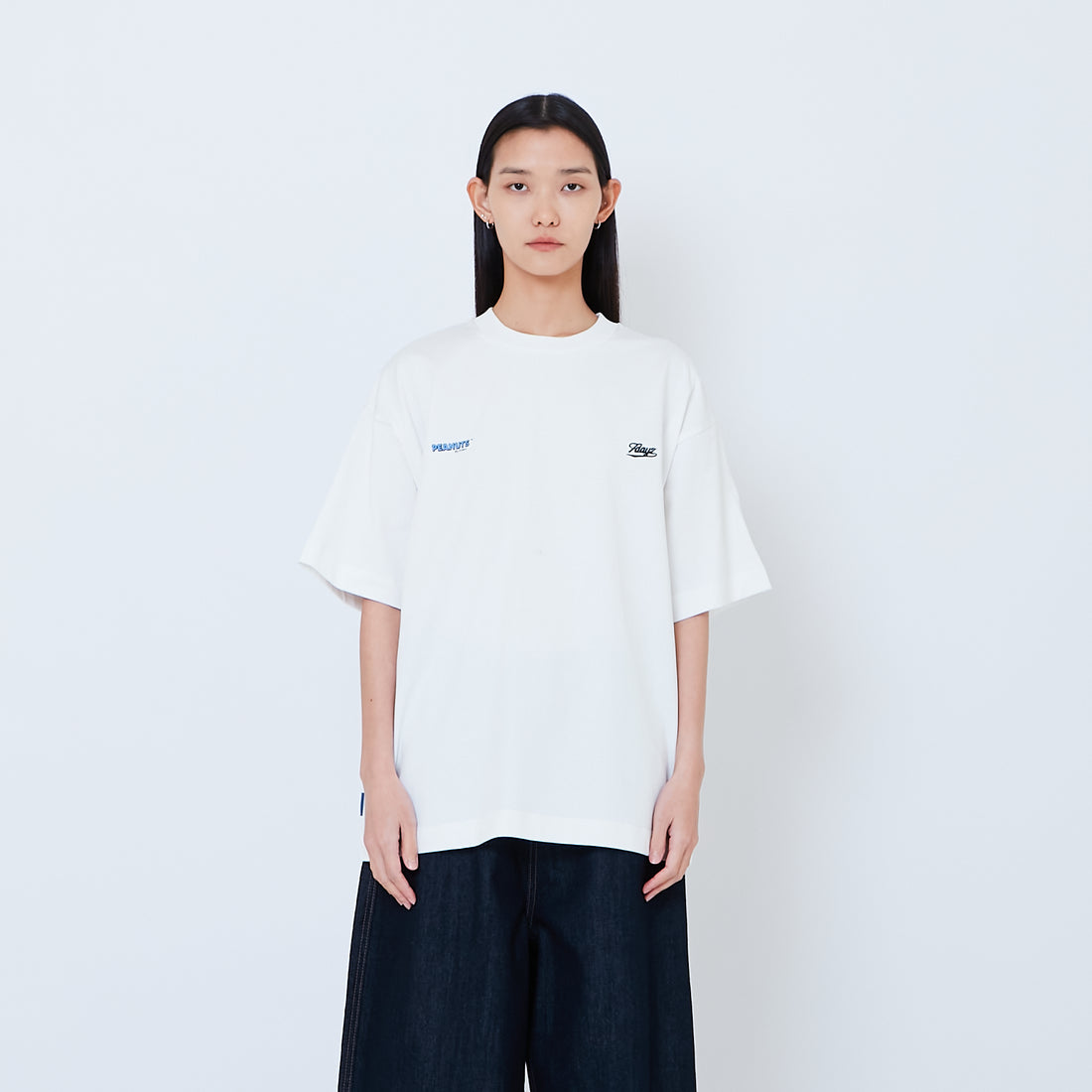 Peanuts Gender Neutral Embroidery Tee - Off White - PU2605002A