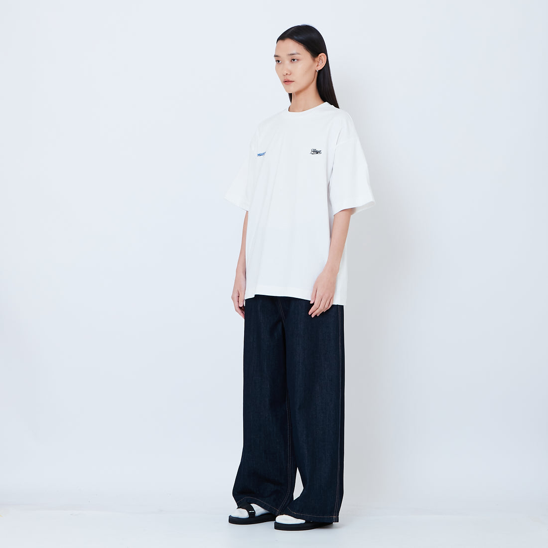Peanuts Gender Neutral Embroidery Tee - Off White - PU2605002A