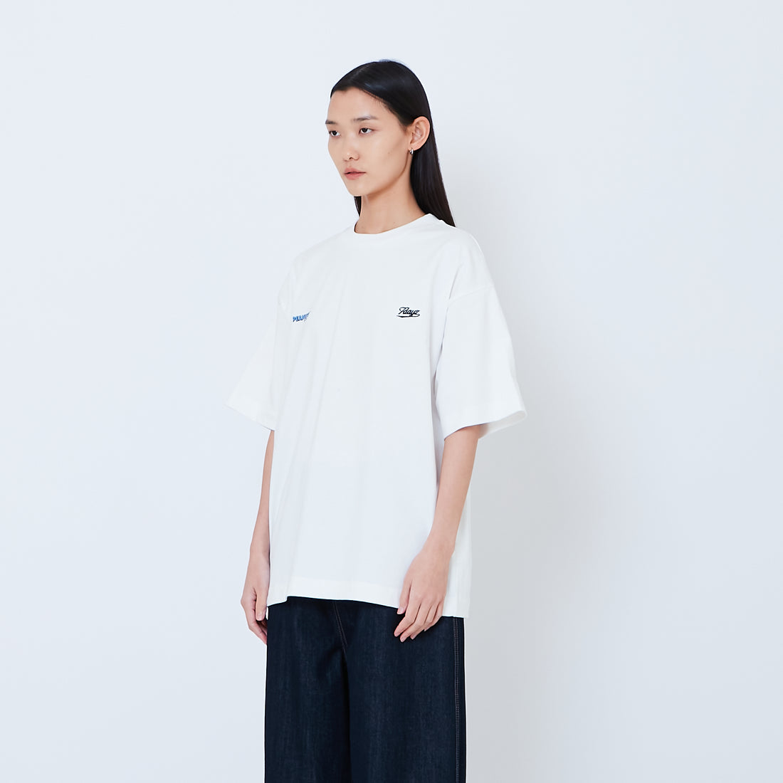 Peanuts Gender Neutral Embroidery Tee - Off White - PU2605002A
