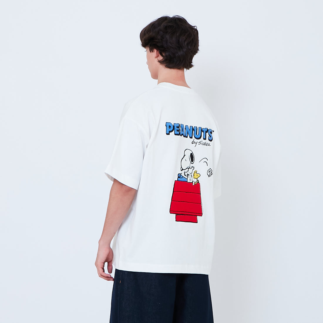 Peanuts Gender Neutral Embroidery Tee - Off White - PU2605002A