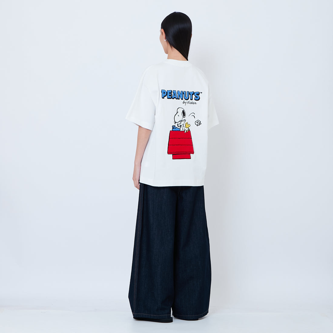 Peanuts Gender Neutral Embroidery Tee - Off White - PU2605002A