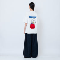 Peanuts Gender Neutral Embroidery Tee - Off White - PU2605002A