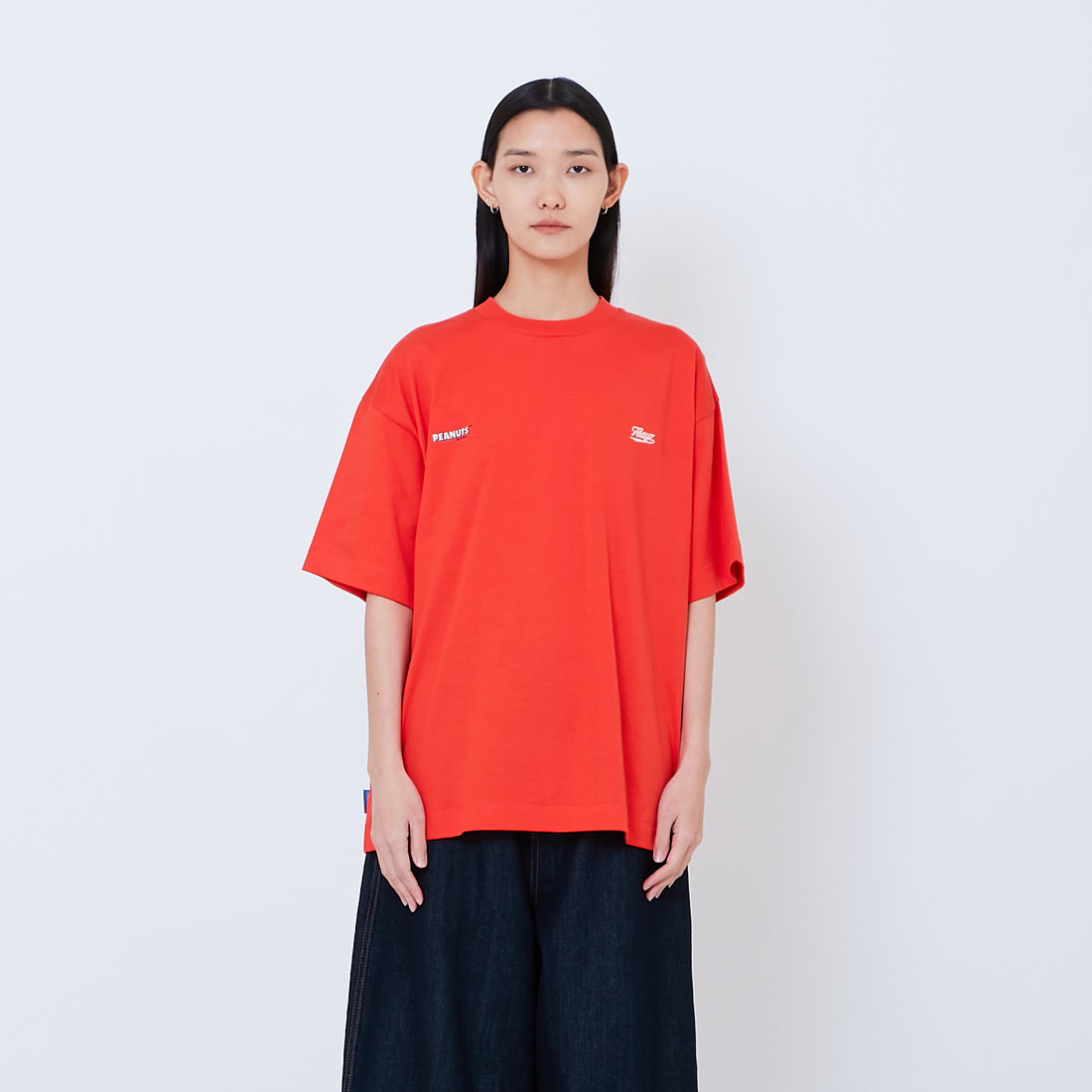 Peanuts Gender Neutral Embroidery Tee - Dark Orange - PU2605002B