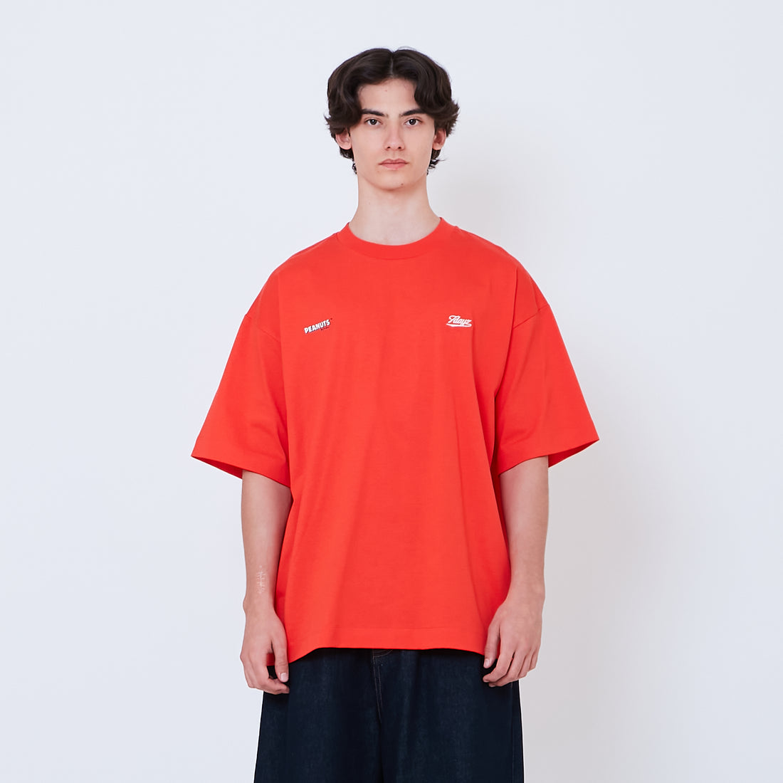 Peanuts Gender Neutral Embroidery Tee - Dark Orange - PU2605002B