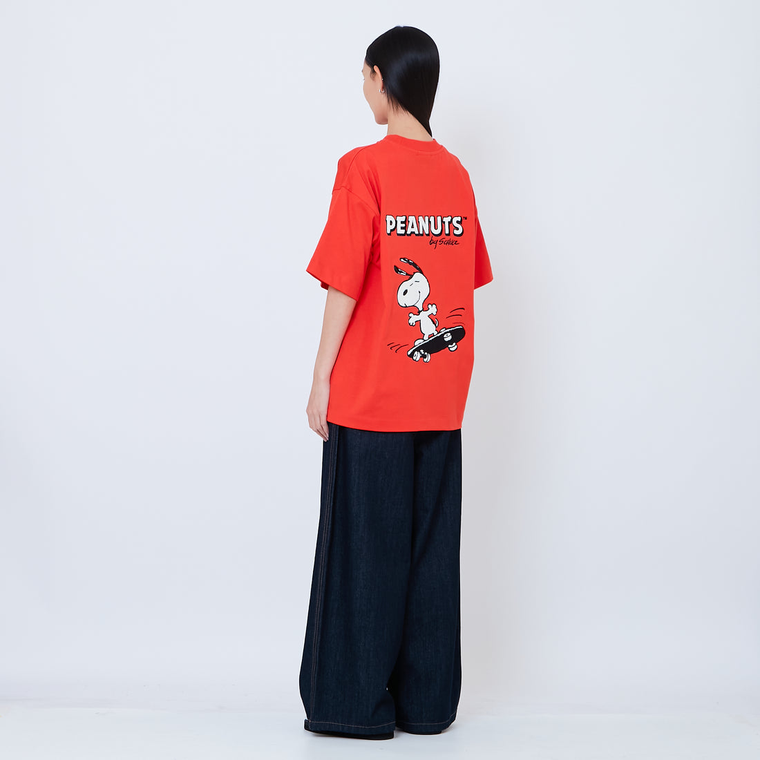 Peanuts Gender Neutral Embroidery Tee - Dark Orange - PU2605002B