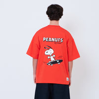 Peanuts Gender Neutral Embroidery Tee - Dark Orange - PU2605002B