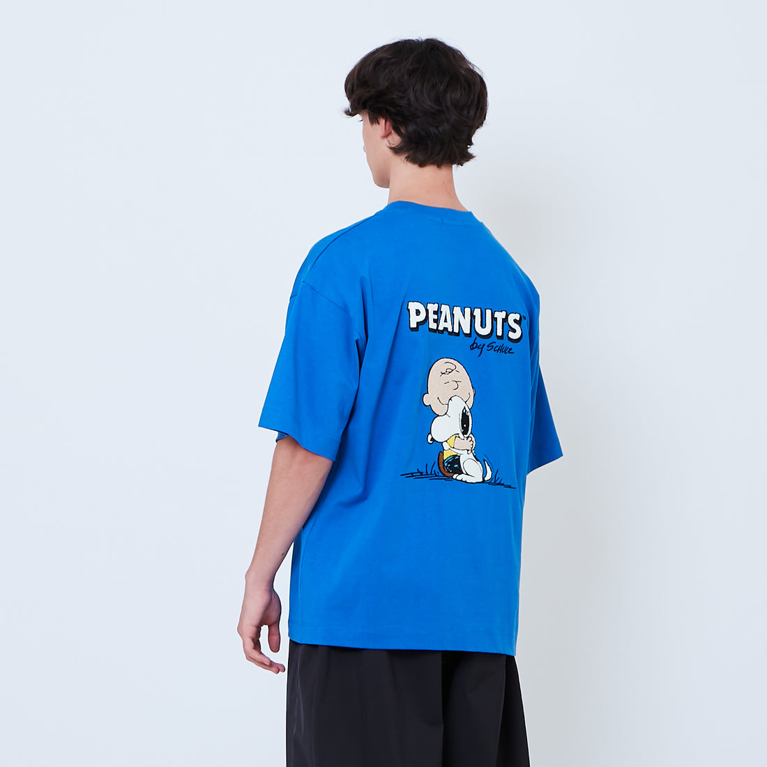 Peanuts Gender Neutral Embroidery Tee - Blue - PU2605002C