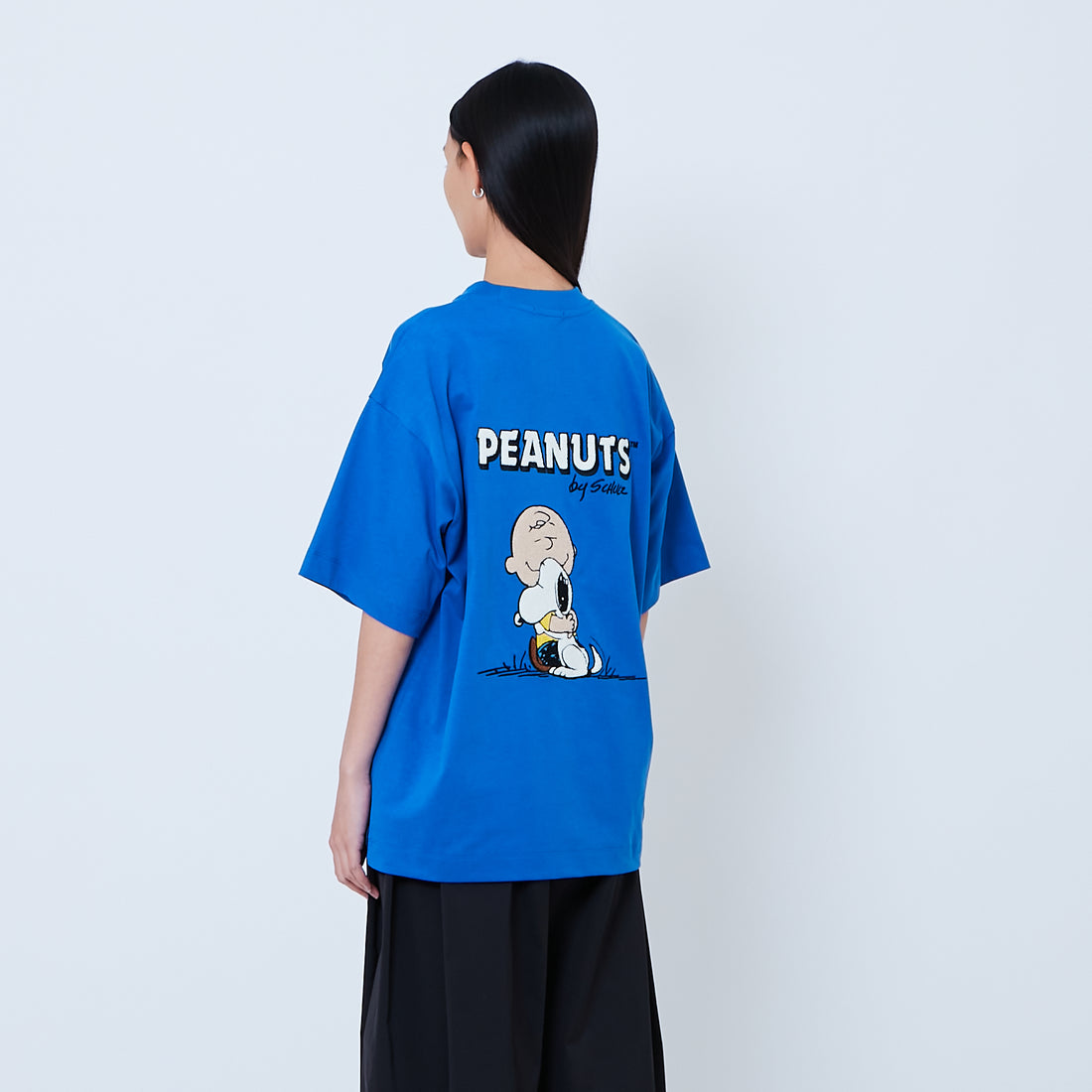 Peanuts Gender Neutral Embroidery Tee - Blue - PU2605002C