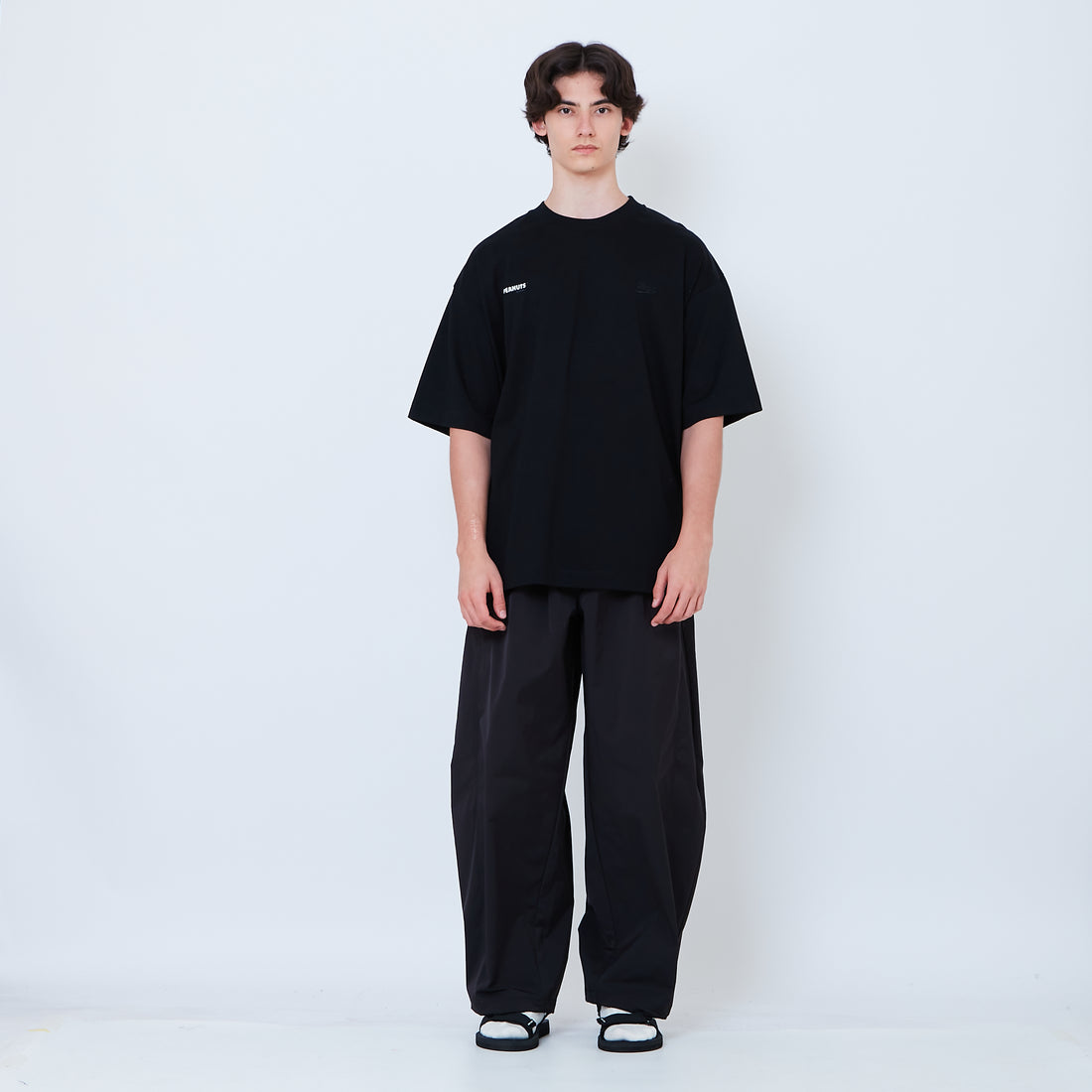 Peanuts Gender Neutral Embroidery Tee - Black - PU2605002D
