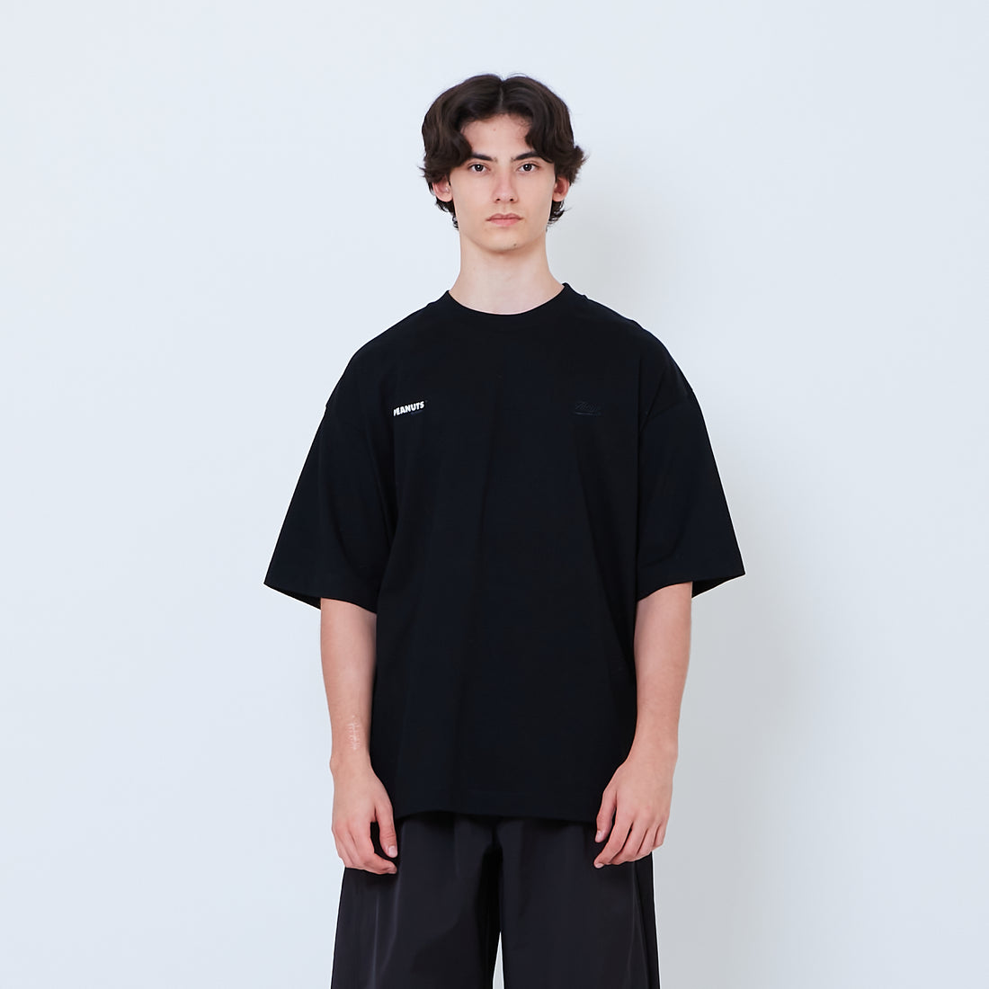 Peanuts Gender Neutral Embroidery Tee - Black - PU2605002D