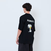 Peanuts Gender Neutral Embroidery Tee - Black - PU2605002D