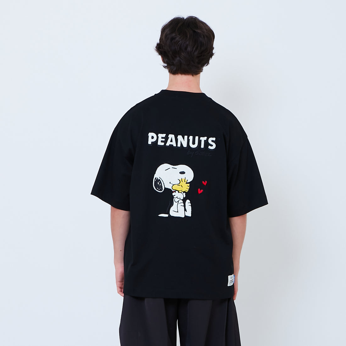 Peanuts Gender Neutral Embroidery Tee - Black - PU2605002D