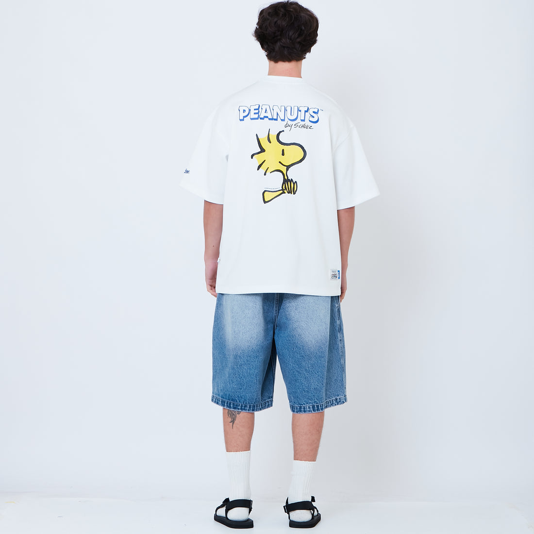 Peanuts Gender Neutral Printed Oversized Jersey Tee - Off White - PU2605003A