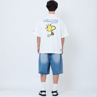 Peanuts Gender Neutral Printed Oversized Jersey Tee - Off White - PU2605003A