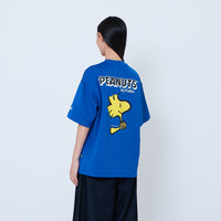 Peanuts Gender Neutral Printed Oversized Jersey Tee - Blue - PU2605003B