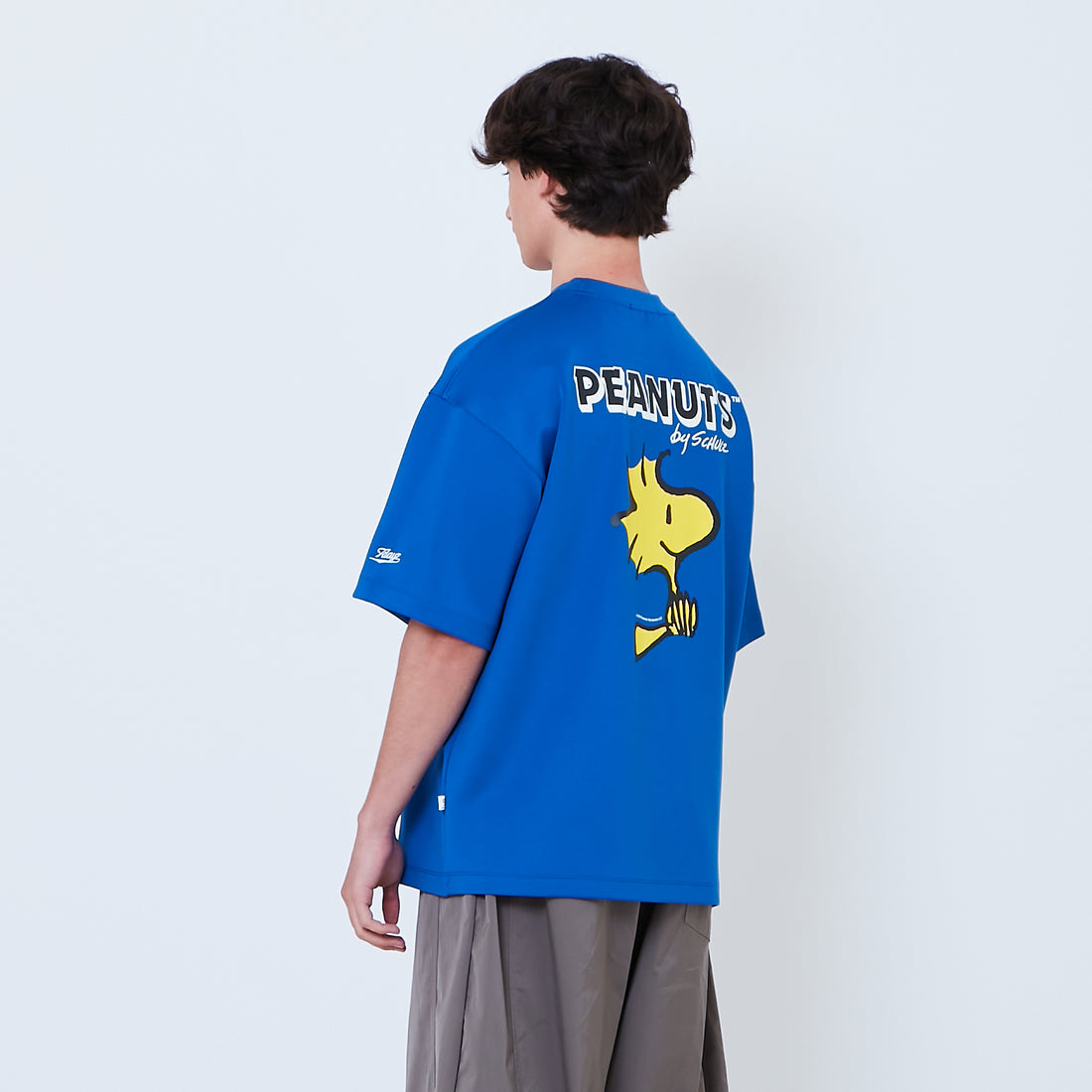 Peanuts Gender Neutral Printed Oversized Jersey Tee - Blue - PU2605003B