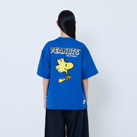 Peanuts Gender Neutral Printed Oversized Jersey Tee - Blue - PU2605003B