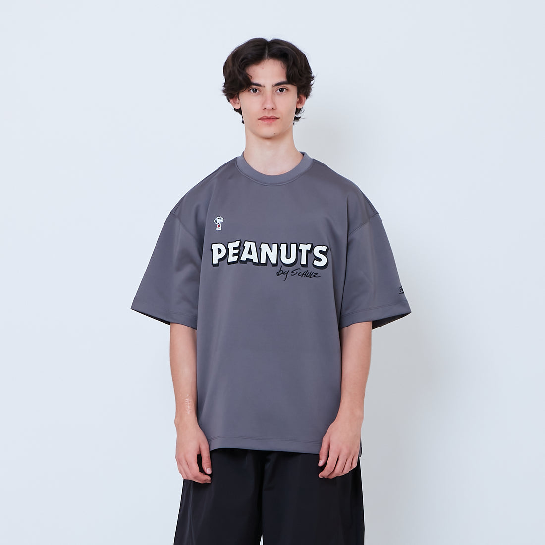 Peanuts Gender Neutral Printed Oversized Jersey Tee - Metal - PU2605003C