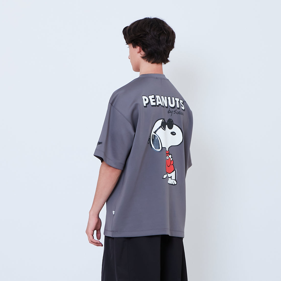 Peanuts Gender Neutral Printed Oversized Jersey Tee - Metal - PU2605003C