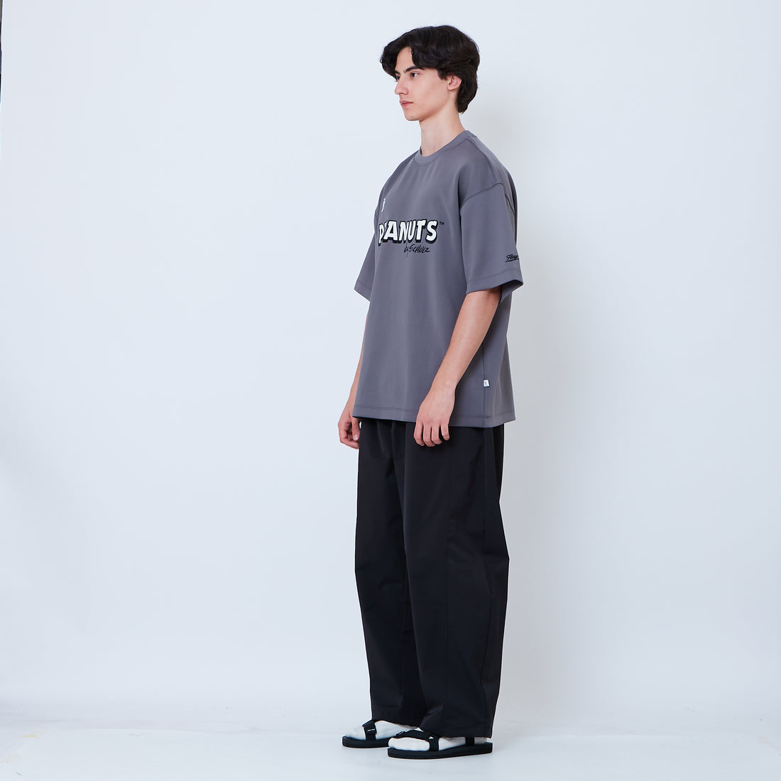 Peanuts Gender Neutral Printed Oversized Jersey Tee - Metal - PU2605003C