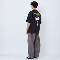 Peanuts Gender Neutral Printed Oversized Jersey Tee - Black - PU2605003D