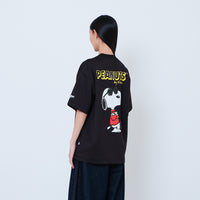 Peanuts Gender Neutral Printed Oversized Jersey Tee - Black - PU2605003D