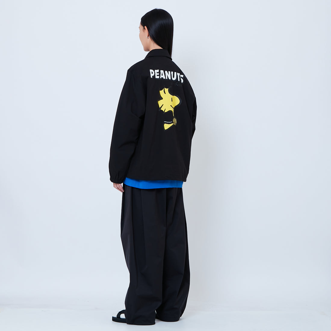 Peanuts Gender Neutral Oversized Couch Jacket - Black - PU2605005B