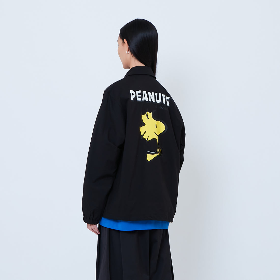 Peanuts Gender Neutral Oversized Couch Jacket - Black - PU2605005B