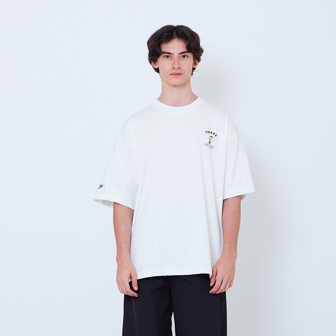 Peanuts Gender Neutral Embroidery Tee - Off White - PU2605006A