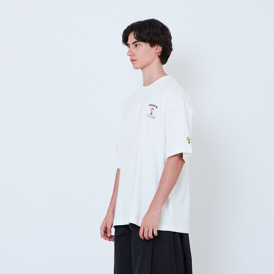 Peanuts Gender Neutral Embroidery Tee - Off White - PU2605006A