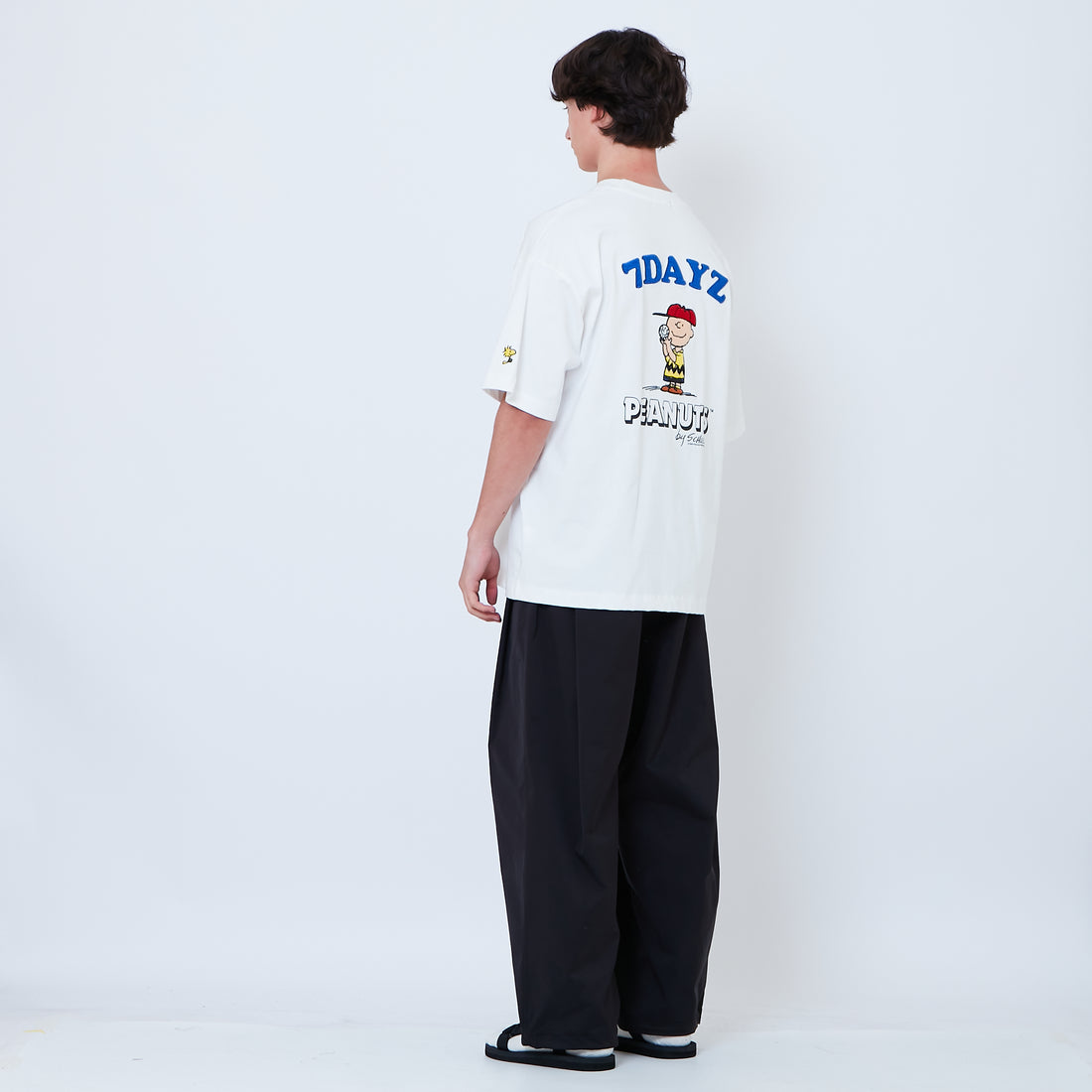 Peanuts Gender Neutral Embroidery Tee - Off White - PU2605006A