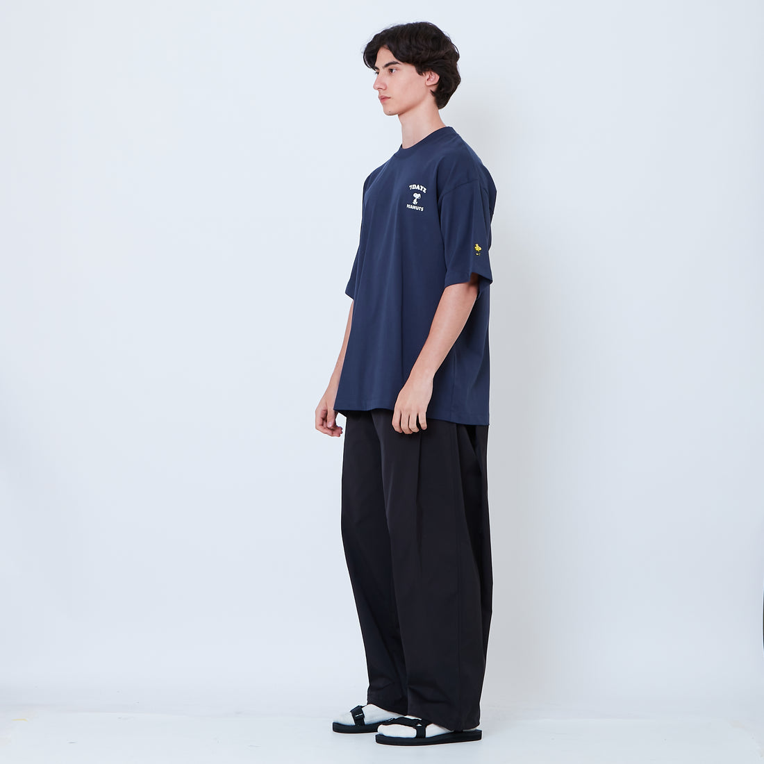 Peanuts Gender Neutral Embroidery Tee - Navy - PU2605006B