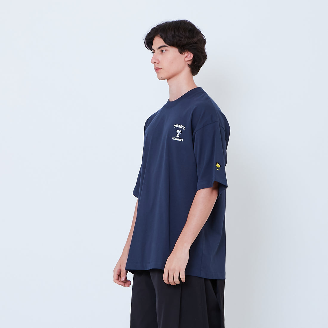 Peanuts Gender Neutral Embroidery Tee - Navy - PU2605006B