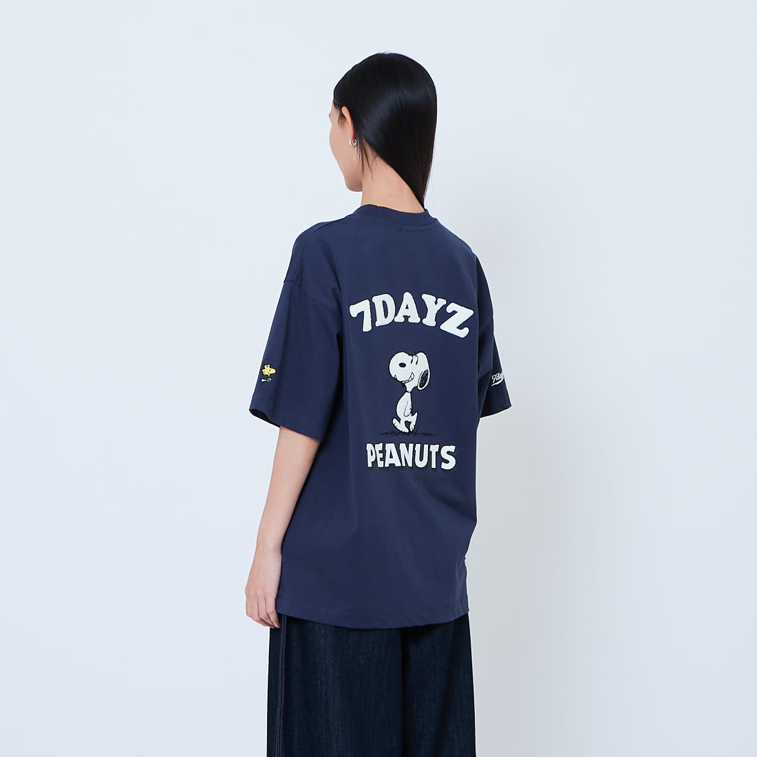 Peanuts Gender Neutral Embroidery Tee - Navy - PU2605006B