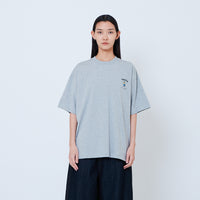 Peanuts Gender Neutral Embroidery Tee - Melange Grey - PU2605006C