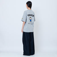 Peanuts Gender Neutral Embroidery Tee - Melange Grey - PU2605006C