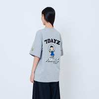 Peanuts Gender Neutral Embroidery Tee - Melange Grey - PU2605006C