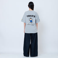 Peanuts Gender Neutral Embroidery Tee - Melange Grey - PU2605006C