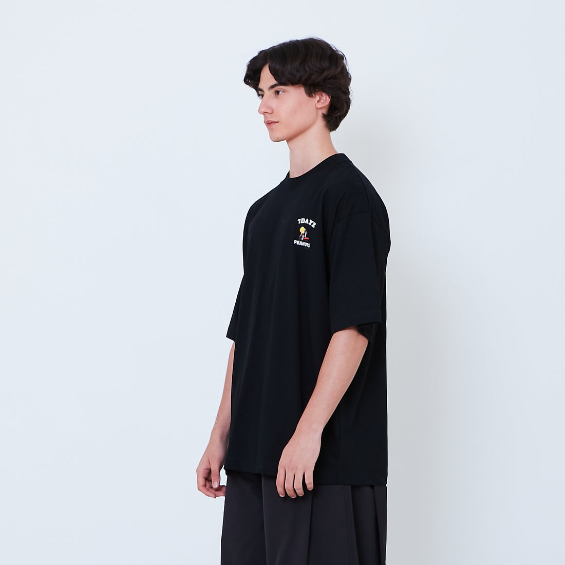 Peanuts Gender Neutral Embroidery Tee - Black - PU2605006D