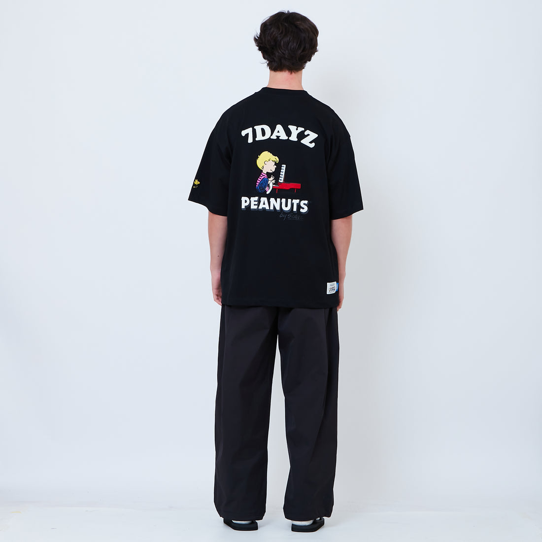 Peanuts Gender Neutral Embroidery Tee - Black - PU2605006D