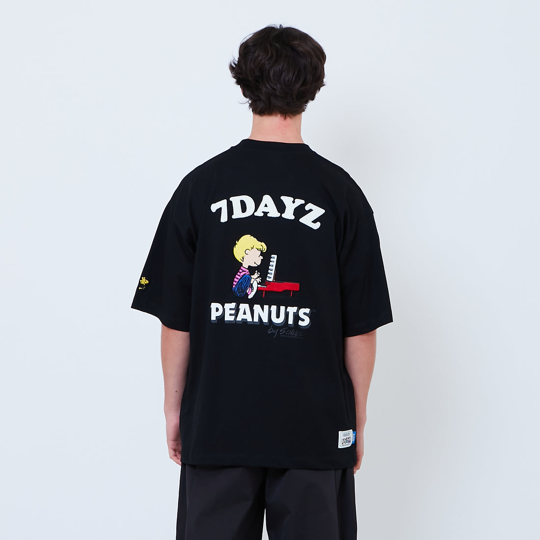 Peanuts Gender Neutral Embroidery Tee - Black - PU2605006D