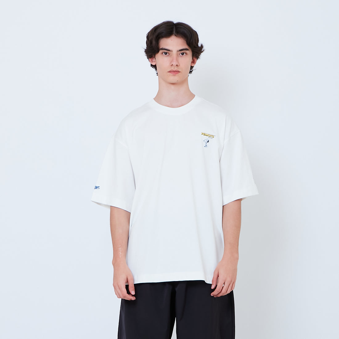 Peanuts Gender Neutral Embroidery Tee - Off White - PU2605007A