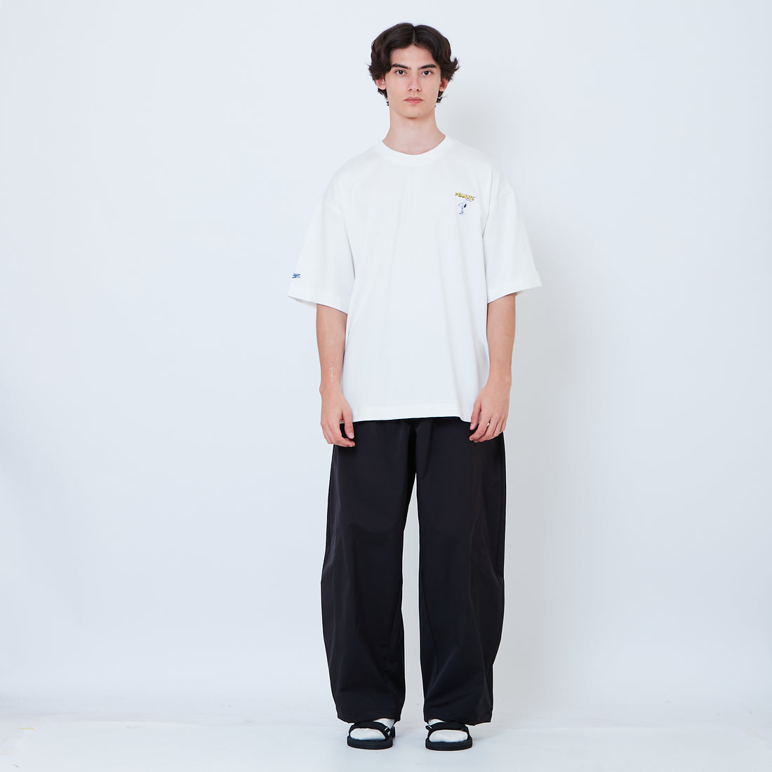 Peanuts Gender Neutral Embroidery Tee - Off White - PU2605007A