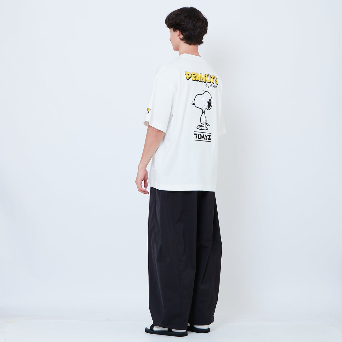 Peanuts Gender Neutral Embroidery Tee - Off White - PU2605007A
