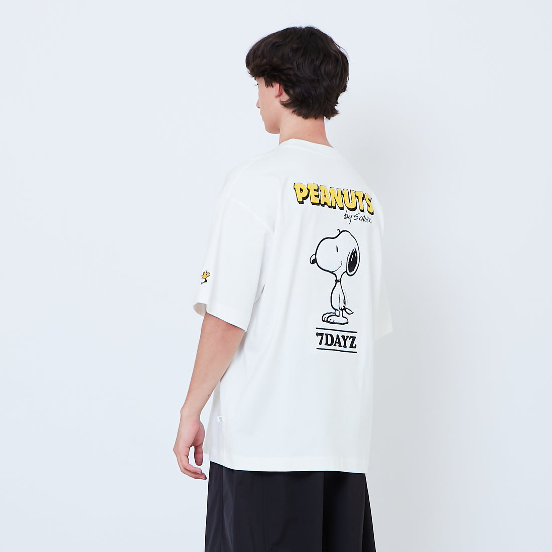 Peanuts Gender Neutral Embroidery Tee - Off White - PU2605007A