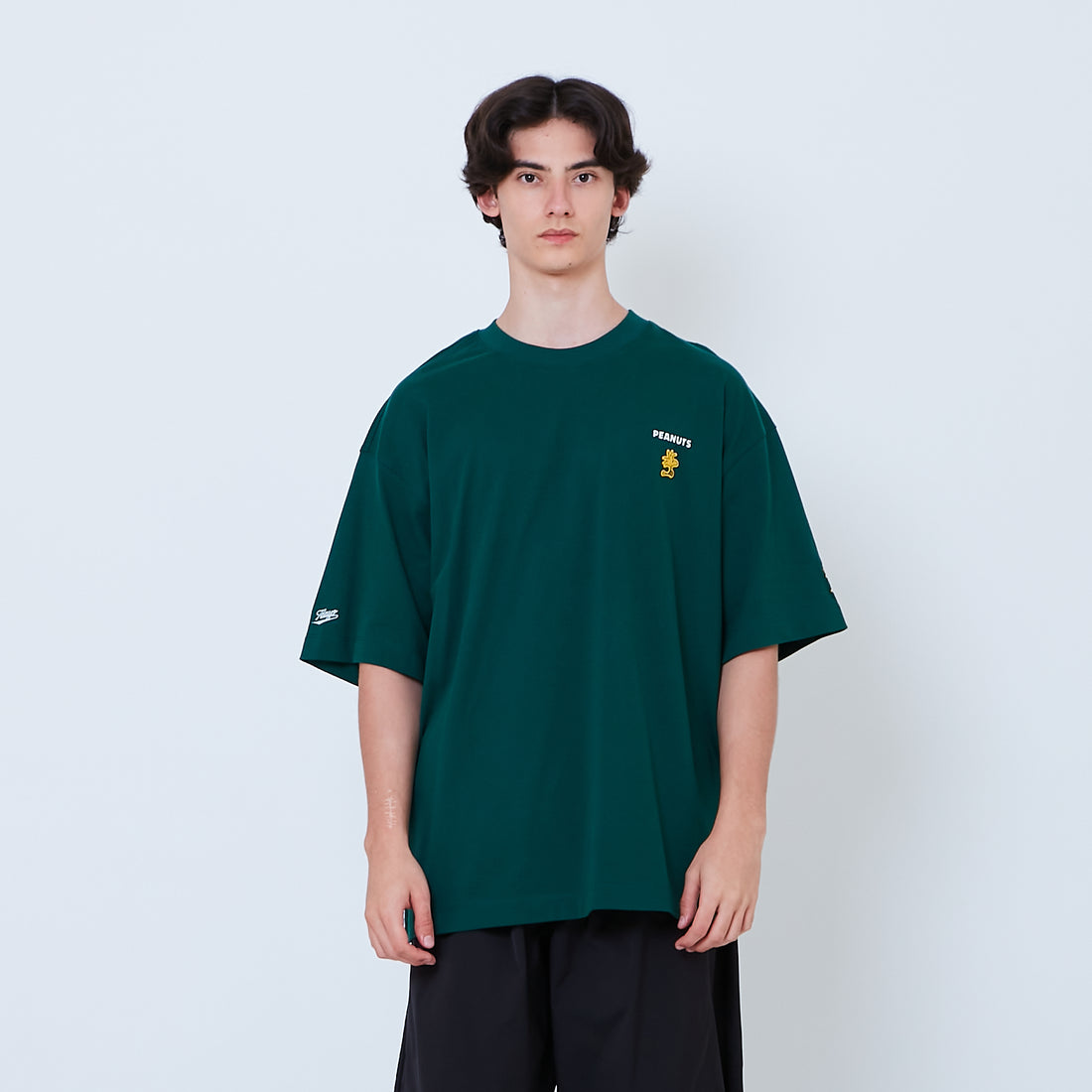 Peanuts Gender Neutral Embroidery Tee - Green - PU2605007B